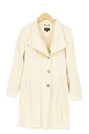 Damen Mantel Größe 36 Beige Klassisch Elegant