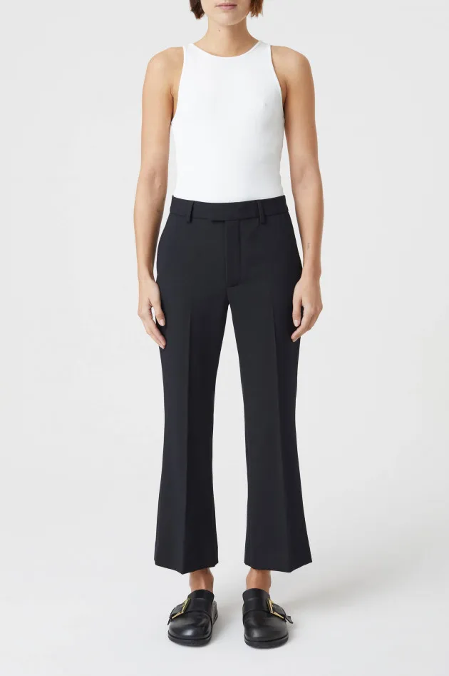 Hose WHARTON mit Kick in Schwarz