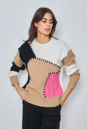 Patchwork-Pullover
