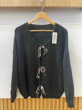 Pullover mit Leopardenknoten