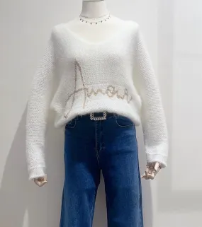 Pullover mit Schnürsenkeln