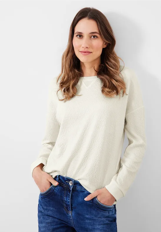 Struktur Shirt in Unifarbe