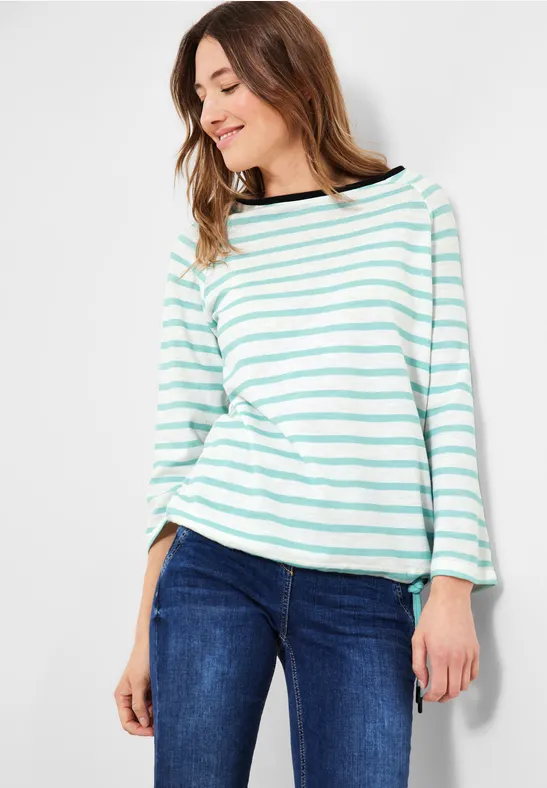 Strukturstreifen Shirt