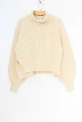 Übergroßer Pullover mit Rollkragen
